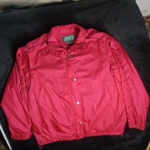 Red Windbreaker Jacket
